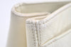 Authentic CHANEL Calf Skin Executive Line Turnlock 2Way Tote Bag White 4156J