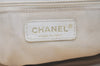 Authentic CHANEL Calf Skin Executive Line Turnlock 2Way Tote Bag White 4156J
