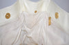 Authentic CHANEL Calf Skin Executive Line Turnlock 2Way Tote Bag White 4156J