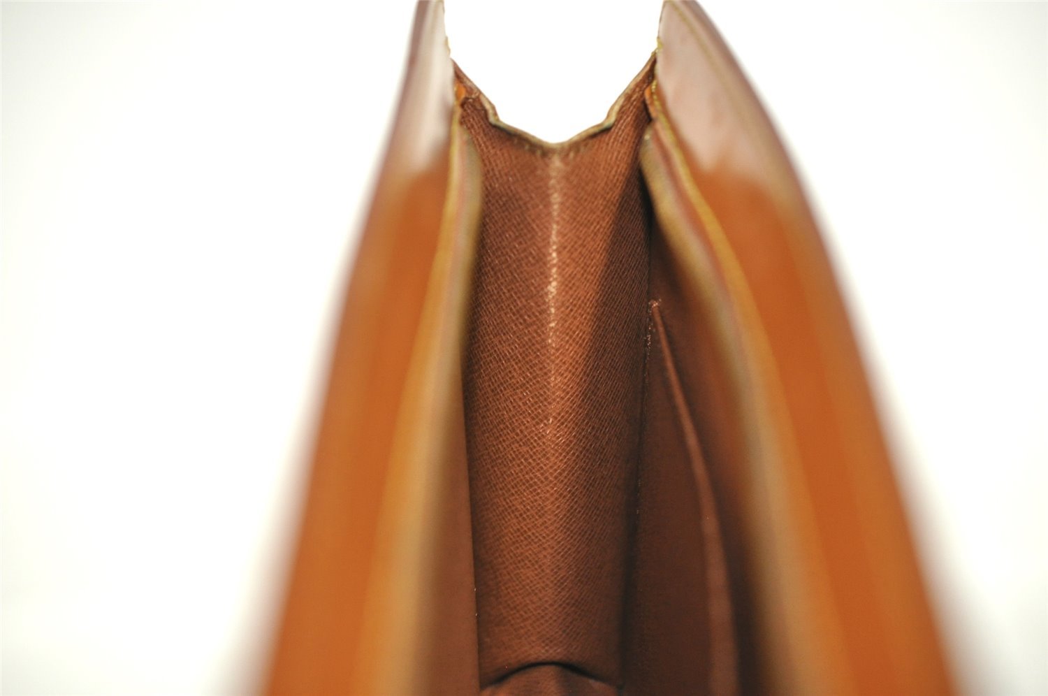 Authentic Louis Vuitton Epi Pochette Homme Clutch Hand Bag Brown M52528 LV 4157I