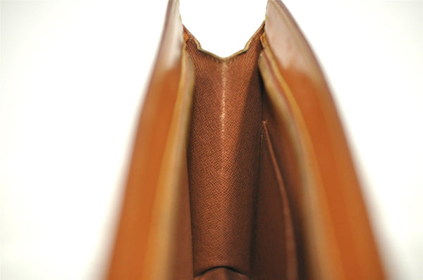 Authentic Louis Vuitton Epi Pochette Homme Clutch Hand Bag Brown M52528 LV 4157I