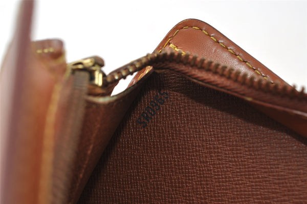 Authentic Louis Vuitton Epi Pochette Homme Clutch Hand Bag Brown M52528 LV 4157I