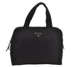Authentic PRADA Nylon Tessuto Leather Shoulder Hand Bag Purse Black 4157J