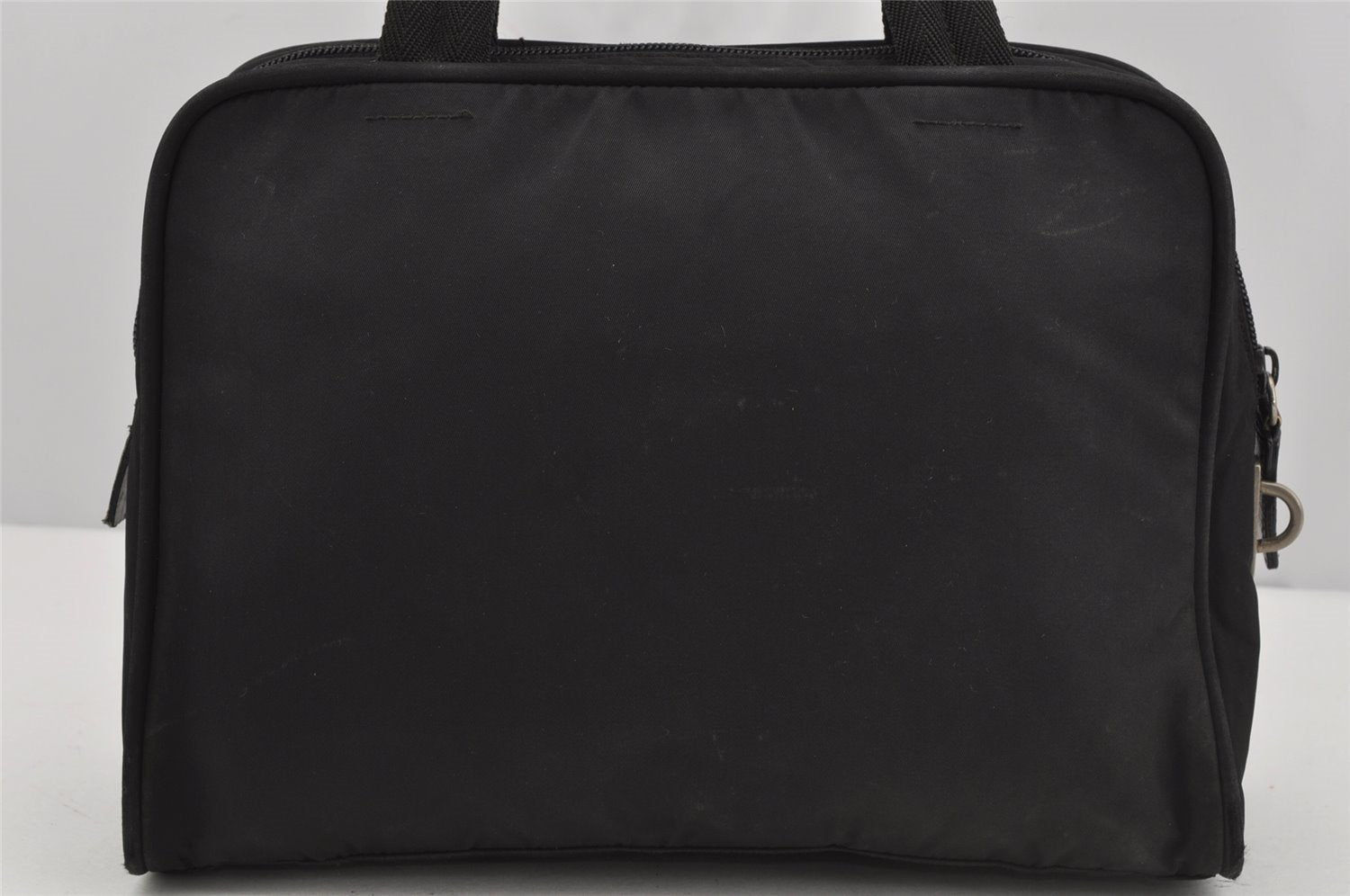 Authentic PRADA Nylon Tessuto Leather Shoulder Hand Bag Purse Black 4157J