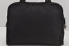 Authentic PRADA Nylon Tessuto Leather Shoulder Hand Bag Purse Black 4157J
