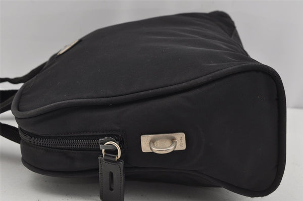 Authentic PRADA Nylon Tessuto Leather Shoulder Hand Bag Purse Black 4157J