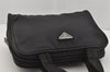 Authentic PRADA Nylon Tessuto Leather Shoulder Hand Bag Purse Black 4157J