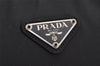 Authentic PRADA Nylon Tessuto Leather Shoulder Hand Bag Purse Black 4157J