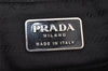 Authentic PRADA Nylon Tessuto Leather Shoulder Hand Bag Purse Black 4157J