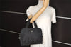 Authentic PRADA Nylon Tessuto Leather Shoulder Hand Bag Purse Black 4157J