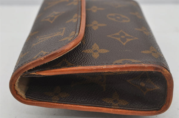 Auth Louis Vuitton Monogram Pochette Florentine Pouch Waist Bag M51855 LV 4159J