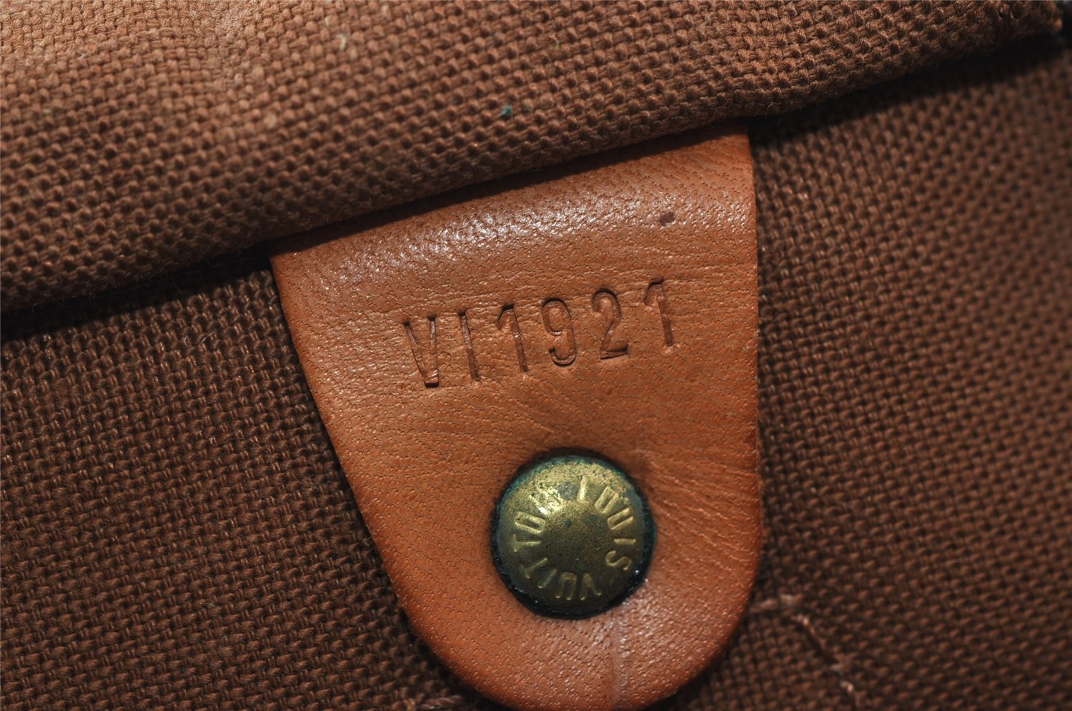 Authentic Louis Vuitton Monogram Speedy 30 Hand Boston Bag M41526 LV 4160I