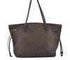 Authentic Louis Vuitton Monogram Idylle Neverfull MM Tote Bag M40513 Brown 4160J