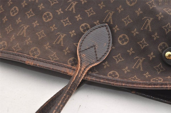 Authentic Louis Vuitton Monogram Idylle Neverfull MM Tote Bag M40513 Brown 4160J