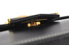 Authentic Christian Dior Chain Shoulder Cross Body Bag Leather Black CD 4160K