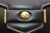 Authentic Christian Dior Chain Shoulder Cross Body Bag Leather Black CD 4160K