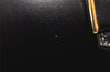 Authentic Christian Dior Chain Shoulder Cross Body Bag Leather Black CD 4160K