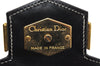 Authentic Christian Dior Chain Shoulder Cross Body Bag Leather Black CD 4160K