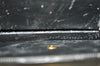Authentic Christian Dior Chain Shoulder Cross Body Bag Leather Black CD 4160K