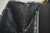Authentic Christian Dior Chain Shoulder Cross Body Bag Leather Black CD 4160K