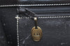 Authentic Christian Dior Chain Shoulder Cross Body Bag Leather Black CD 4160K