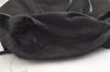 Authentic FENDI Zucchino Shoulder Tote Bag Canvas Leather Brown Black 4161K