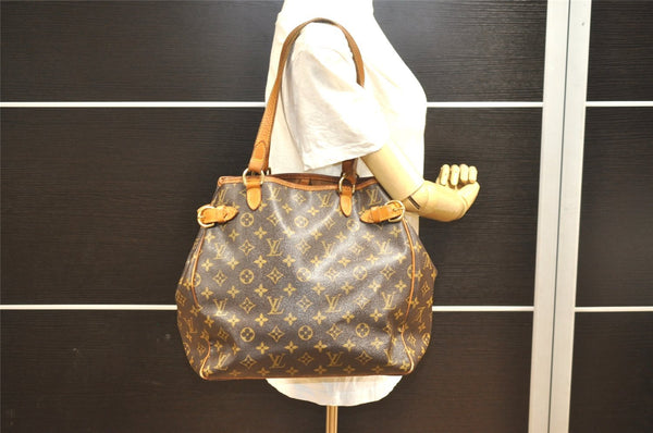 Authentic Louis Vuitton Monogram Batignolles Vertical Tote Bag M51153 LV 4162I