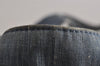 Authentic CHANEL Denim Matelasse 2Way Drawstring Hand Backpack CC Navy 4162J