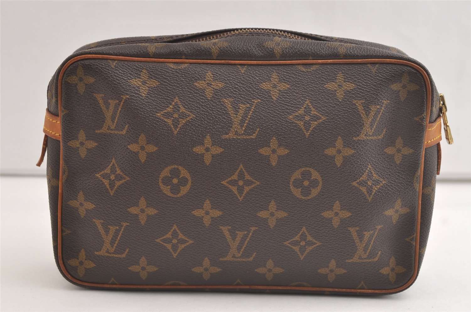Authentic Louis Vuitton Monogram Compiegne 23 Clutch Hand Bag M51847 LV 4162K