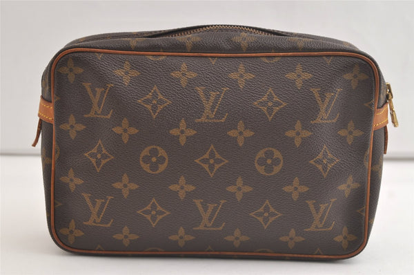 Authentic Louis Vuitton Monogram Compiegne 23 Clutch Hand Bag M51847 LV 4162K