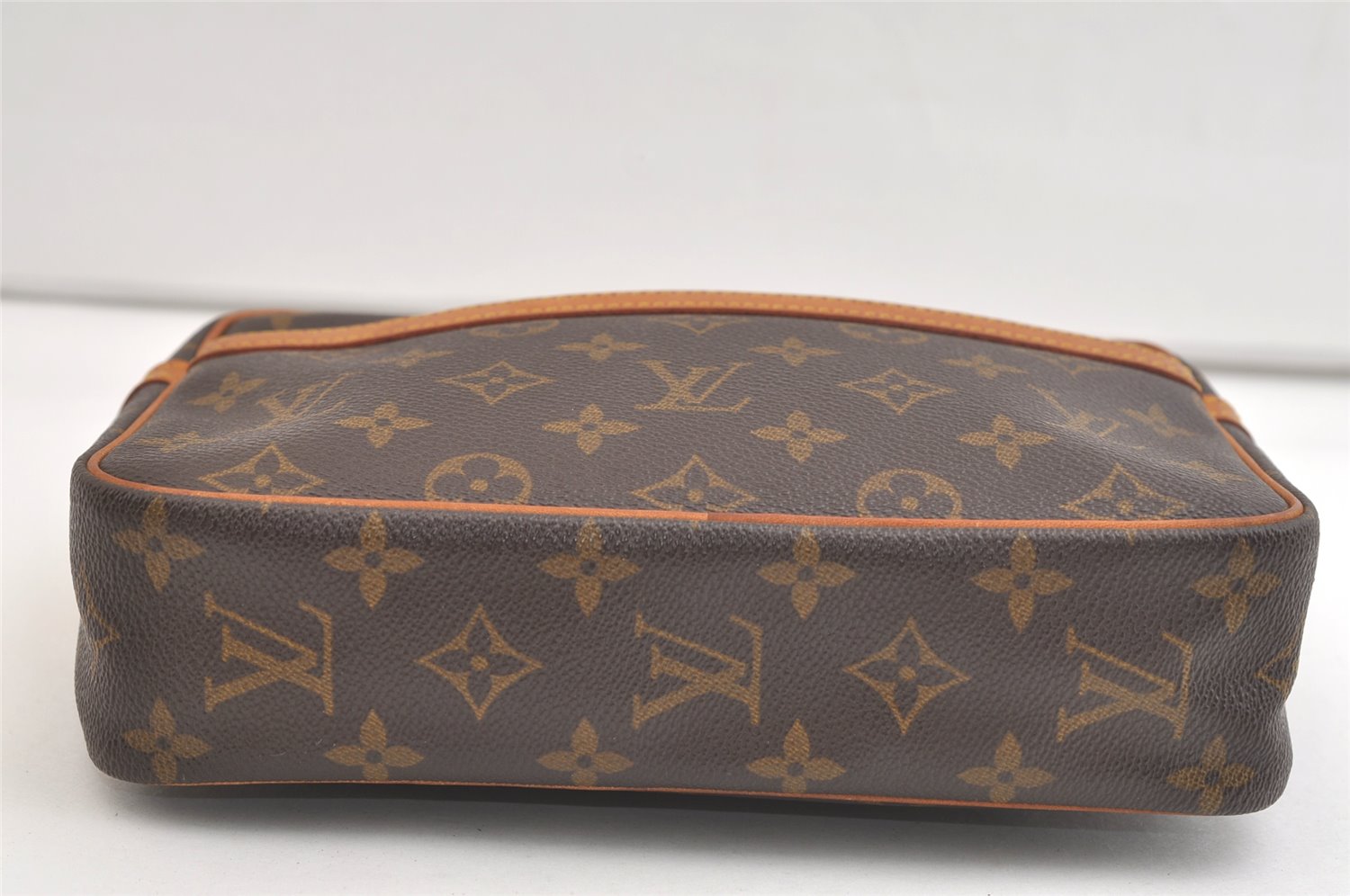 Authentic Louis Vuitton Monogram Compiegne 23 Clutch Hand Bag M51847 LV 4162K