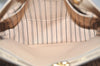 Auth Louis Vuitton Monogram Empreinte Montaigne MM 2Way Hand Bag Beige LV 4163J