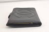 Authentic CHANEL Caviar Skin CC Logo Long Bifold Wallet Purse Black 4163K