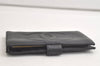 Authentic CHANEL Caviar Skin CC Logo Long Bifold Wallet Purse Black 4163K
