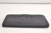 Authentic CHANEL Caviar Skin CC Logo Long Bifold Wallet Purse Black 4163K