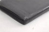 Authentic CHANEL Caviar Skin CC Logo Long Bifold Wallet Purse Black 4163K