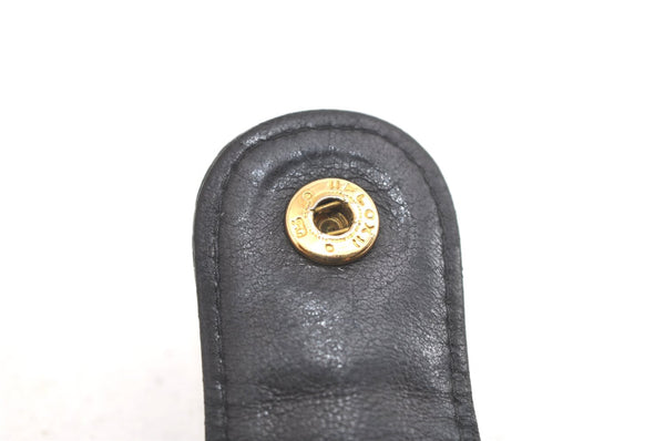 Authentic CHANEL Caviar Skin CC Logo Long Bifold Wallet Purse Black 4163K
