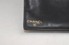 Authentic CHANEL Caviar Skin CC Logo Long Bifold Wallet Purse Black 4163K