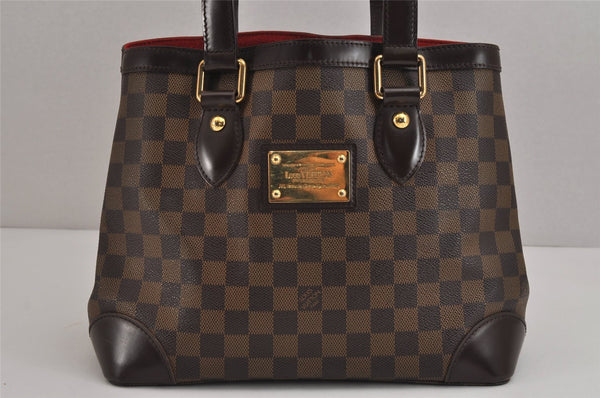 Authentic Louis Vuitton Damier Hampstead PM Shoulder Tote Bag N51205 LV 4164J