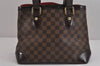 Authentic Louis Vuitton Damier Hampstead PM Shoulder Tote Bag N51205 LV 4164J