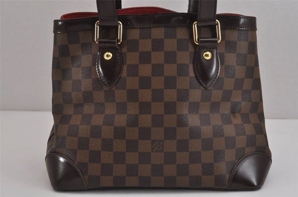 Authentic Louis Vuitton Damier Hampstead PM Shoulder Tote Bag N51205 LV 4164J