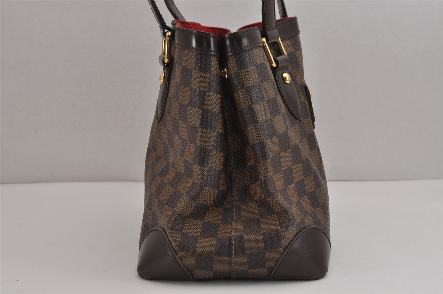 Authentic Louis Vuitton Damier Hampstead PM Shoulder Tote Bag N51205 LV 4164J
