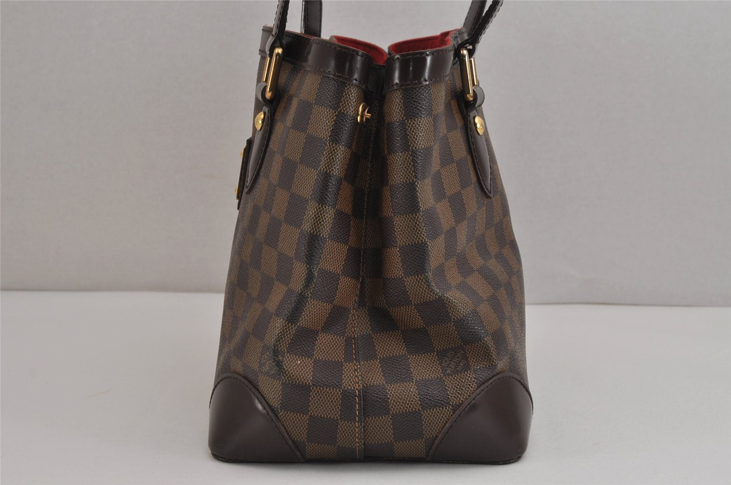 Authentic Louis Vuitton Damier Hampstead PM Shoulder Tote Bag N51205 LV 4164J