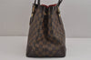 Authentic Louis Vuitton Damier Hampstead PM Shoulder Tote Bag N51205 LV 4164J