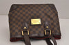 Authentic Louis Vuitton Damier Hampstead PM Shoulder Tote Bag N51205 LV 4164J