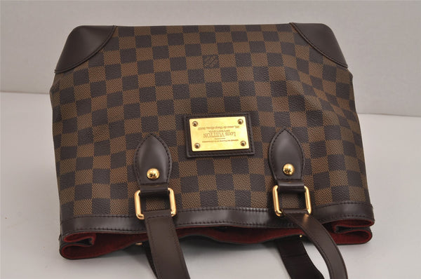 Authentic Louis Vuitton Damier Hampstead PM Shoulder Tote Bag N51205 LV 4164J