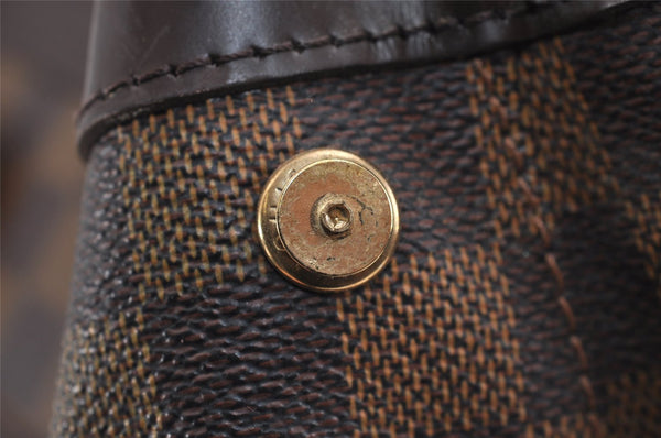 Authentic Louis Vuitton Damier Hampstead PM Shoulder Tote Bag N51205 LV 4164J