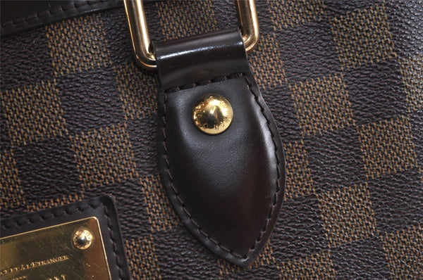 Authentic Louis Vuitton Damier Hampstead PM Shoulder Tote Bag N51205 LV 4164J