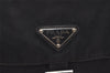 Authentic PRADA Vela Nylon Tessuto Leather Shoulder Cross Bag BT0573 Black 4165J