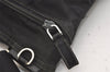 Authentic PRADA Vela Nylon Tessuto Leather Shoulder Cross Bag BT0573 Black 4165J